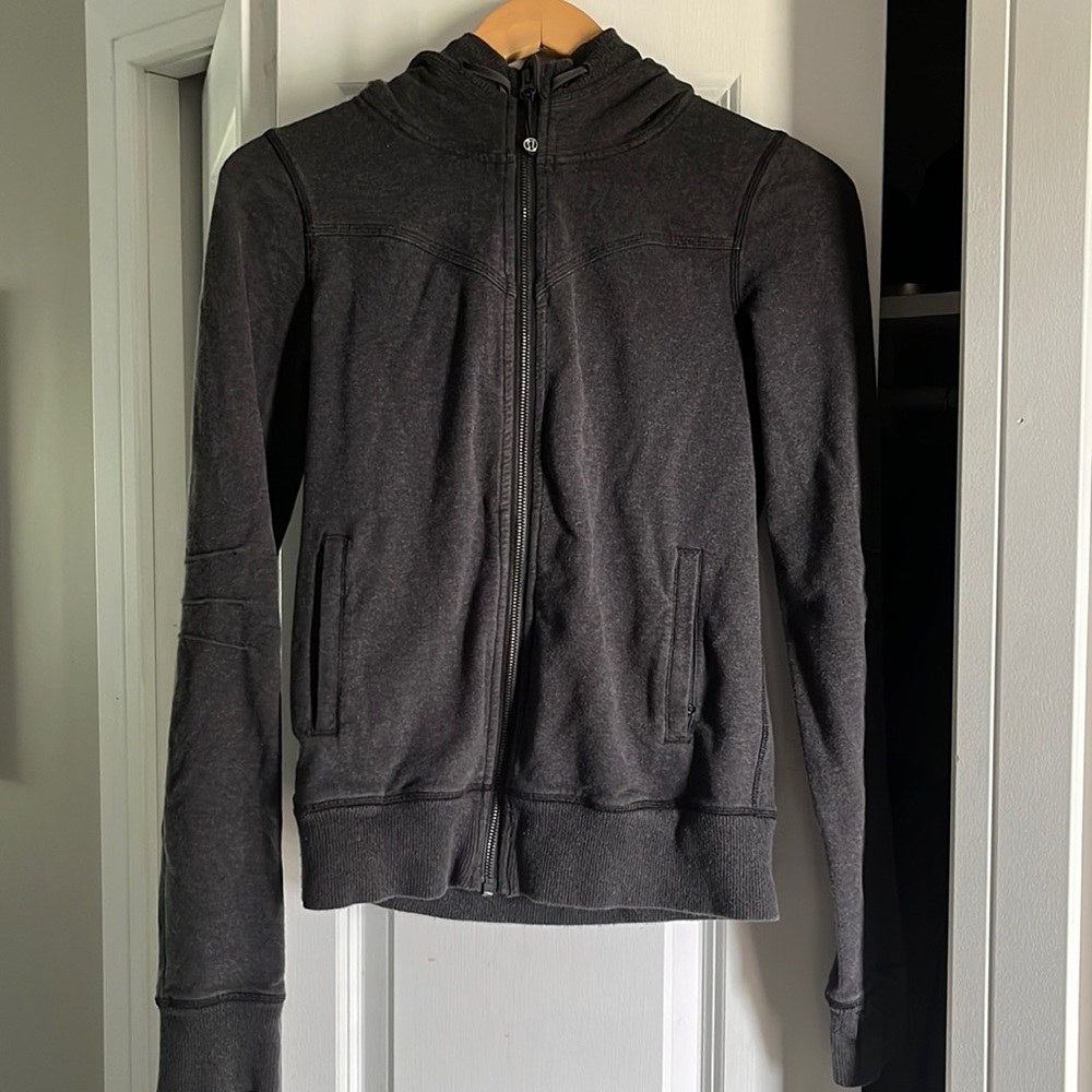 Lululemon Grey Zip Up Hoodie